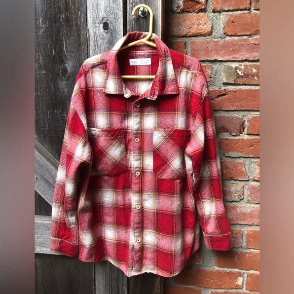 Zara Boys Thick Plaid Overshirt Size 9! 🍎 - Picture 1 of 3